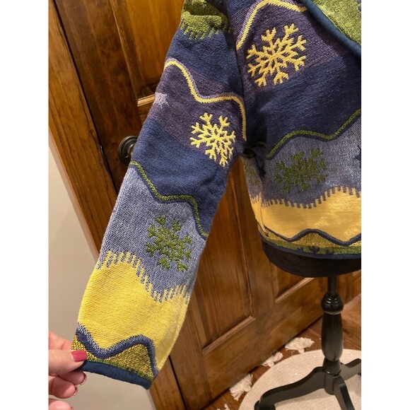 Vintage ‘90 Flashback Jacket Sz Large Boho Women’s Cropped Tapestry Southwest - Picture 6 of 10